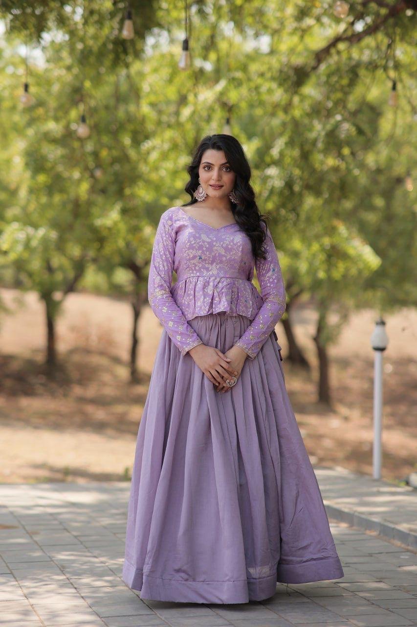 Trendy Lavender Lehenga Choli Collection